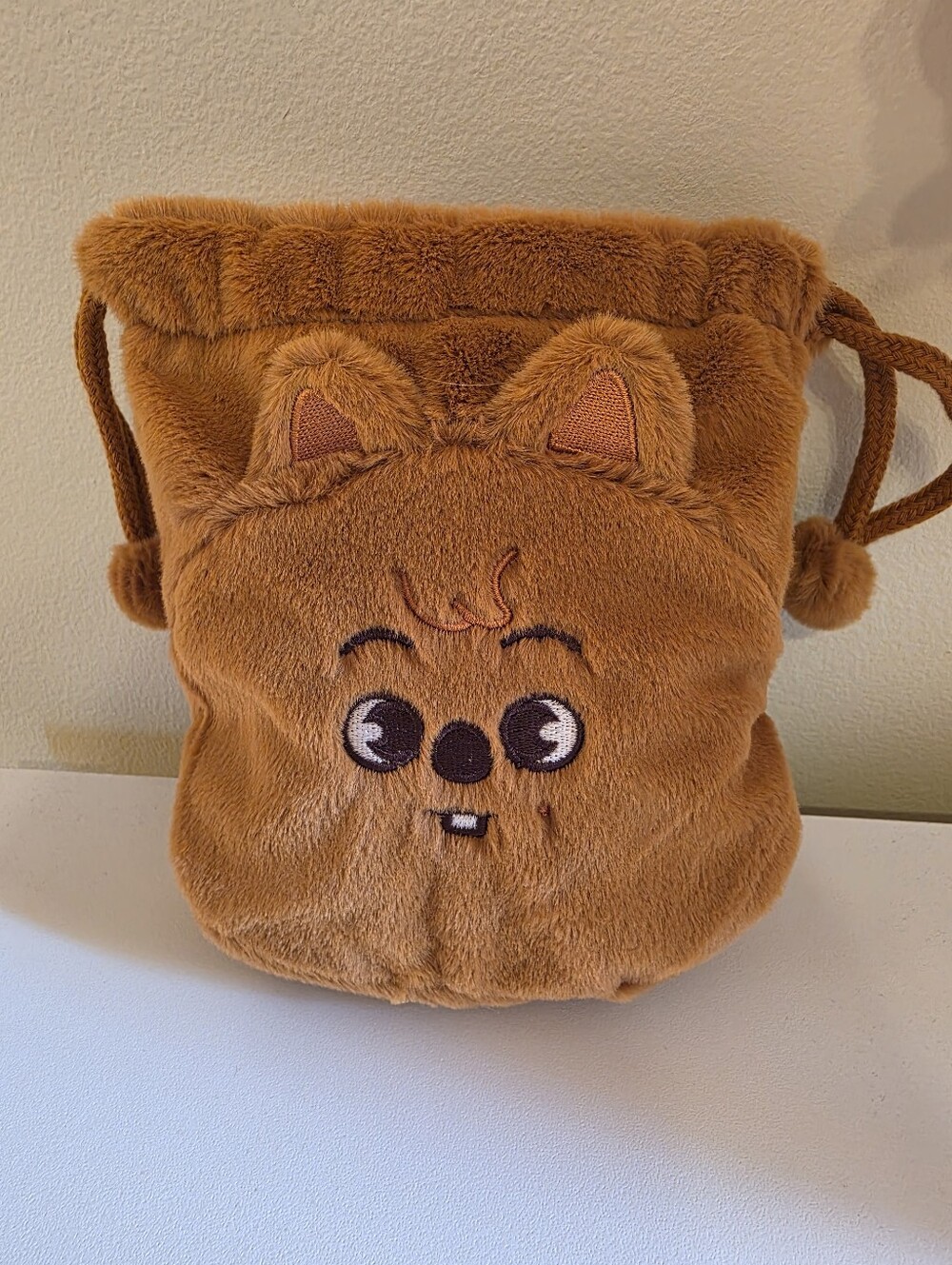 Stray Kids Official Skzoo Plush String Pouch- Han Quokka